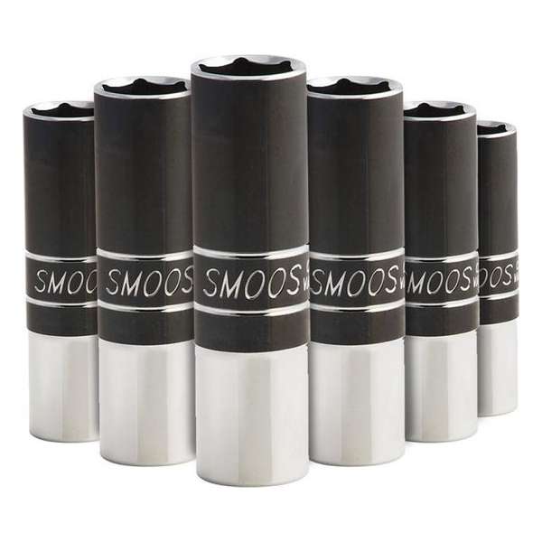 Smoos® Losse dop 9 mm extra lang met 1/4 opname - 6 stuks Smoos® Losse dop 9 mm extra lang met 1/4 opname - 6 stuks
