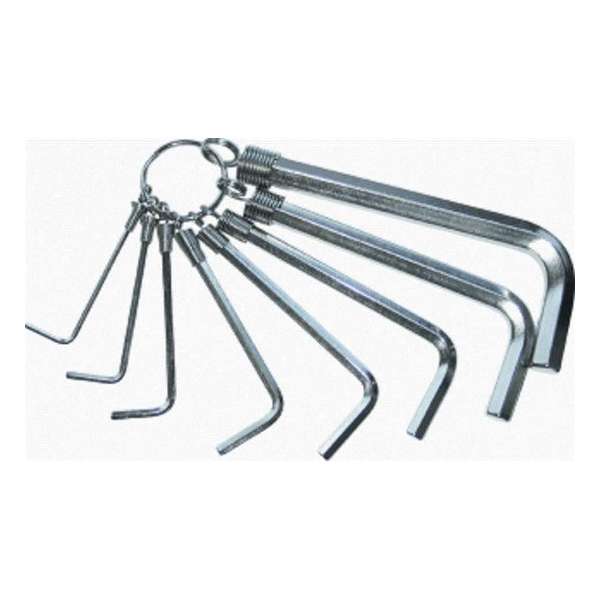 HAUP inbussleutelset sleutelring 640, 8 sleutels, groottes 2.5 - 10mm HAUP inbussleutelset sleutelring 640, 8 sleutels, groottes 2.5 - 10mm