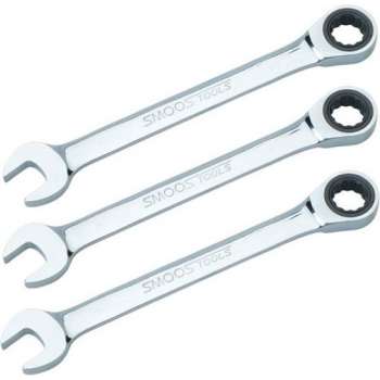 Smoos® Ringratelsleutel - 11 mm - 3 stuks