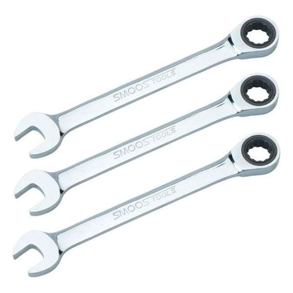 Smoos® Ringratelsleutel - 11 mm - 3 stuks Smoos® Ringratelsleutel - 11 mm - 3 stuks