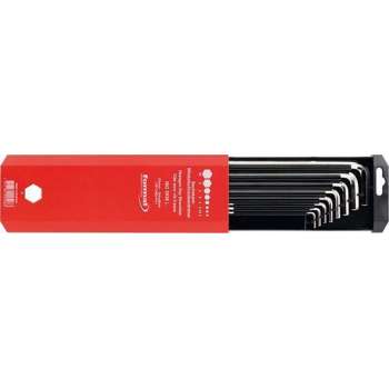 Haakse 6-kant stiftsleutel CV-staal DIN911L 2-10mm in schuifbox FORMAT