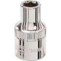 Silverline 1/2" metrische dop