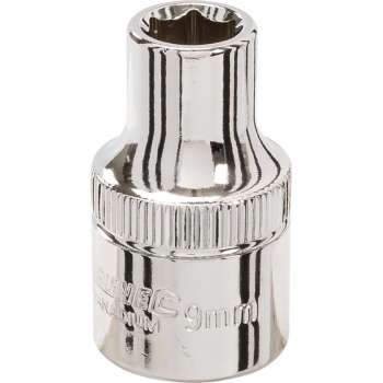 Silverline 1/2" metrische dop