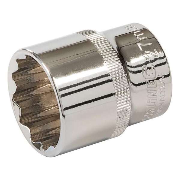 Silverline Metrische Veeltand, 12 Tands Dop - 1/2 Inch, Maat 27 mm. Silverline Metrische Veeltand, 12 Tands Dop - 1/2 Inch, Maat 27 mm.