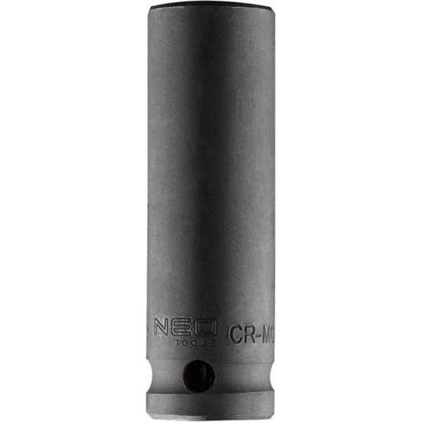 Neo Tools Krachtdop 16mm 1/2 Aansluiting Lang CrMo Staal 83mm Hoog DIN 3129 TUV M+T