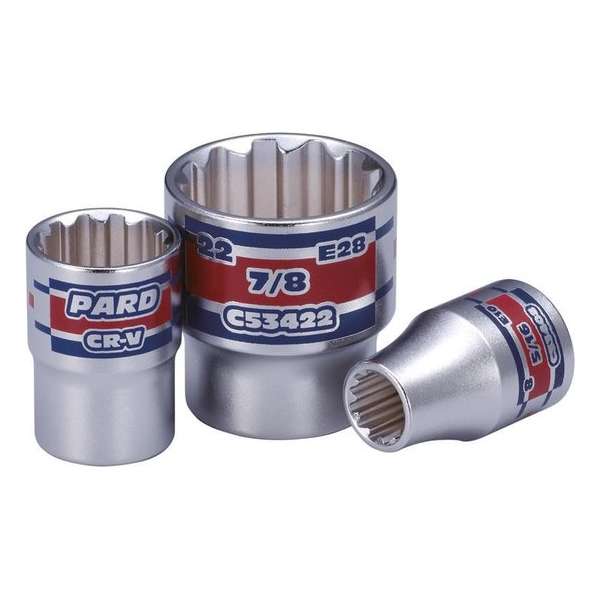 3/8'' 12-kants MIT dop PAC53412