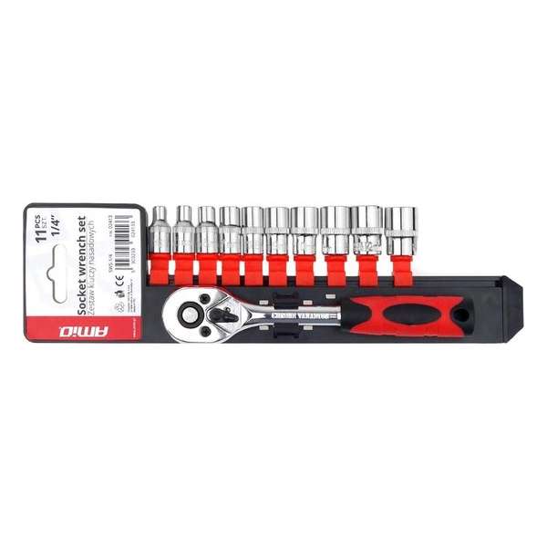 Dopsleutel set - 11-delig - 4 tot 13mm Dopsleutel set - 11-delig - 4 tot 13mm