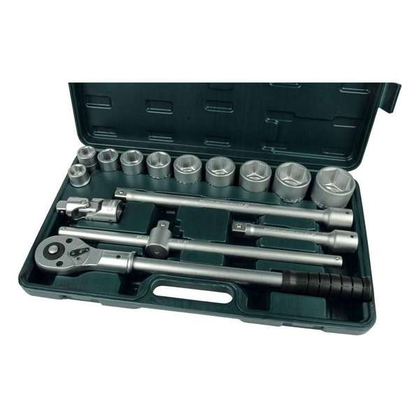 Brüder Mannesmann M 2065 Dopsleutelset 15-Delig Brüder Mannesmann M 2065 Dopsleutelset 15-Delig