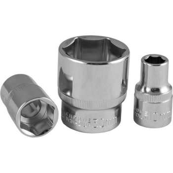 JBM Tools | 1/2" KORTE ZESKANTKOP 30MM - VERCHROOMD