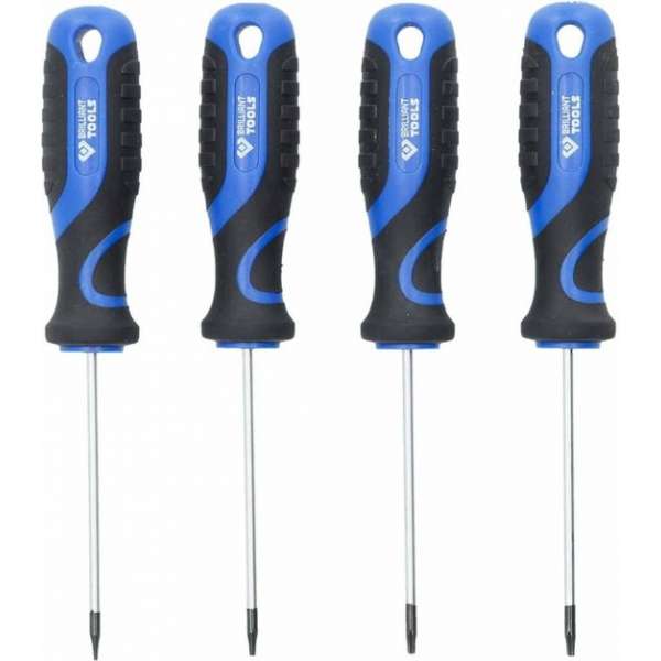 BRILLIANT TOOLS 4-delige Schroevendraaierset Torx BRILLIANT TOOLS 4-delige Schroevendraaierset Torx