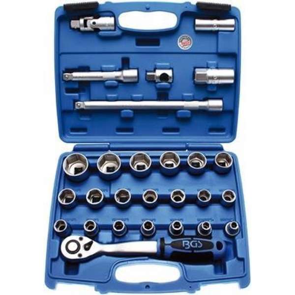 27 delige Dopsleutelset 1/2" (engels/ inch/ SAE) BGS 2216 27 delige Dopsleutelset 1/2" (engels/ inch/ SAE) BGS 2216