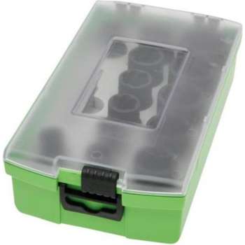 Reca Slagmoerdopset 1/2" spiraal 14 delig - 10-27 mm voor rondgedraaide koppen