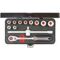 Carolus Dopsleutelset 3/8 Slim Sixty (12 dlg)
