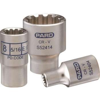 Huvema 1/4'' Twaalfkants vlakke dop PAS5245007