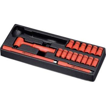 3/8'' Dopsleutelset , geïsoleerd, 17-delig 1000V PA3171T