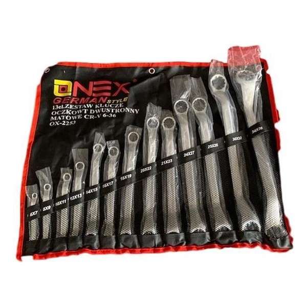Onex Ringsleutelset 13-delig 6 t/m 36 mm Onex Ringsleutelset 13-delig 6 t/m 36 mm
