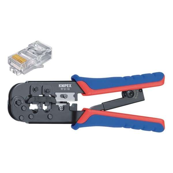 Knipex 975110 - Krimptang RJ11/12 (6pin 9.65mm) - RJ45 (8pin 11.68mm) Knipex 975110 - Krimptang RJ11/12 (6pin 9.65mm) - RJ45 (8pin 11.68mm)