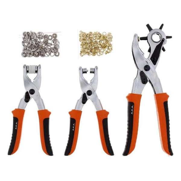 Gaatjestang voor riem – Ponstang – Handpons – Revolvertang Gaatjestang voor riem – Ponstang – Handpons – Revolvertang