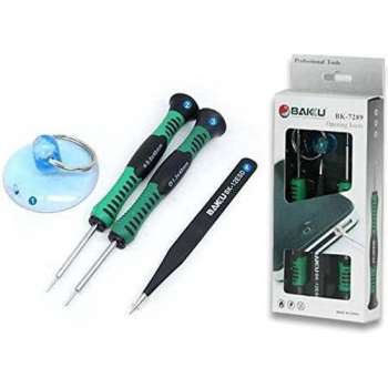 BAKU BK-7289 4-in-1 professionele schroevendraaier openingstool Reparatie Set - onder andere voor iPhone en Samsung