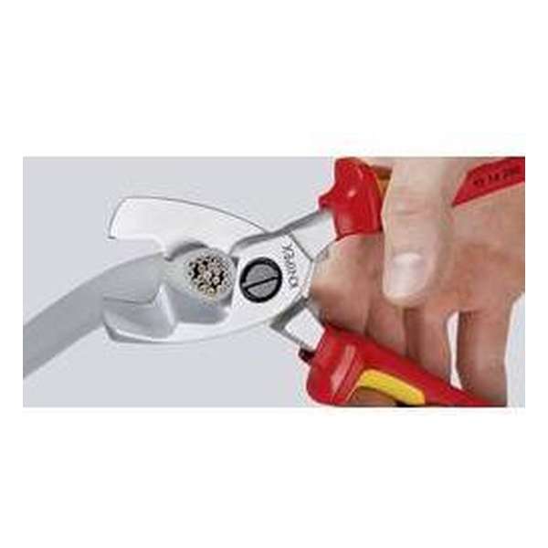 Knipex 9516200 Kabelschaar met dubbele snijkanten - 200mm Knipex 9516200 Kabelschaar met dubbele snijkanten - 200mm