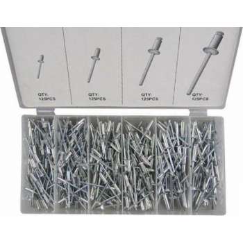 Weber Tools | Blindklinknagel assortiment 500-delig | Popnagels |