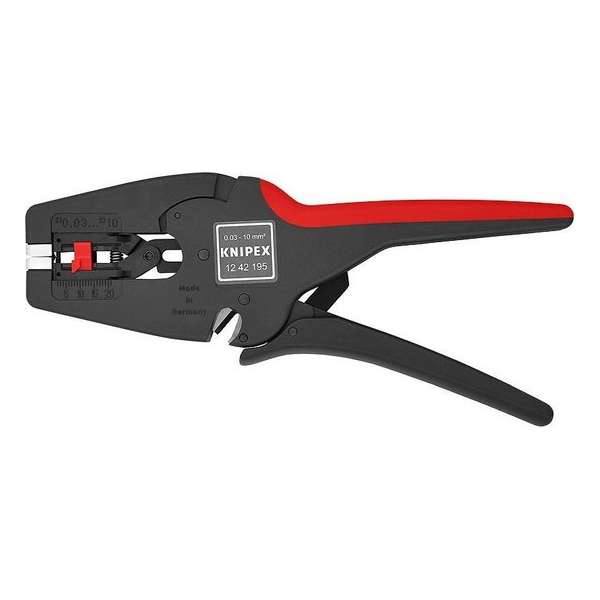 Knipex Kabelstriptang Multistrip 10 zelfinstellend - 1242195SB Knipex Kabelstriptang Multistrip 10 zelfinstellend - 1242195SB