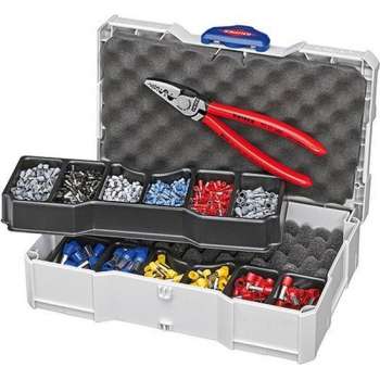 Knipex 97 90 06 Krimptang Adereindhulzen 0.25 tot 16 mm² Incl. assortiment adereindhulzen in koffer