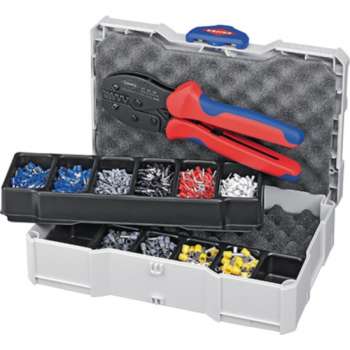 Knipex 97 90 23 Krimptang Adereindhulzen 0.25 tot 6 mm² Incl. assortiment adereindhulzen in koffer