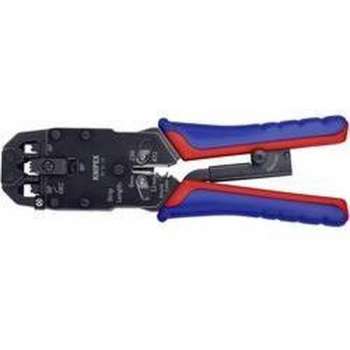 Knipex 97 51 12 97 51 12 D1 Krimptang Modulaire stekkers (western) RJ10, RJ11, RJ12, RJ45