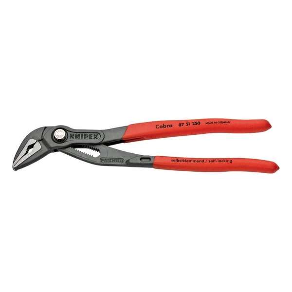 Knipex 8751250 Cobra Waterpomptang - Extra Slank - 250mm Knipex 8751250 Cobra Waterpomptang - Extra Slank - 250mm