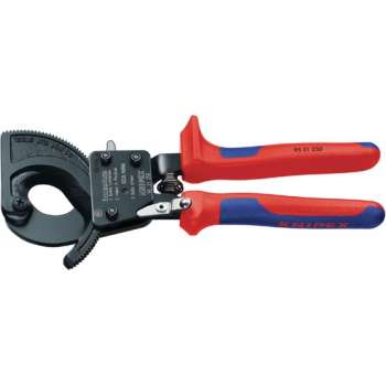 Knipex 95 31 250 Ratel-kabelsnijder Geschikt voor (striptechniek) Alu- en koperkabel, een- en meerdraads 32 mm 240 mm²