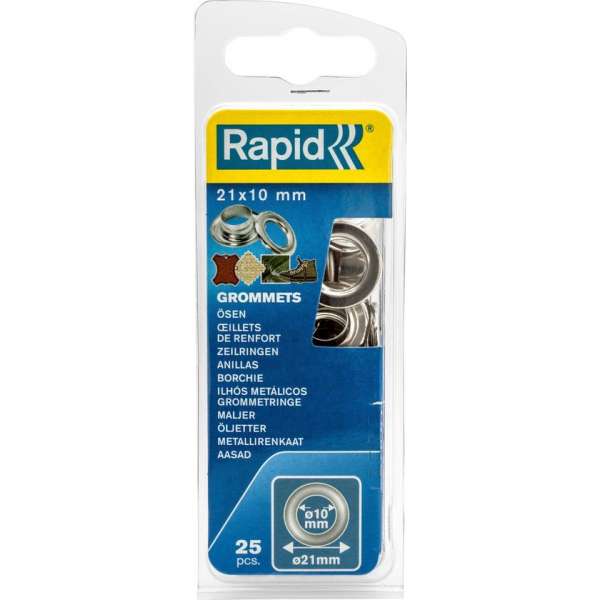 Grommets - 21x10mm, 25 pcs Grommets - 21x10mm, 25 pcs
