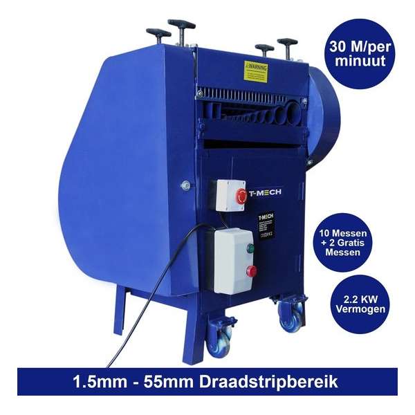 T-Mech - Automatische Kabelstripper Machine - Striptang - Kabelmes - 55mm - draadstripper T-Mech - Automatische Kabelstripper Machine - Striptang - Kabelmes - 55mm - draadstripper