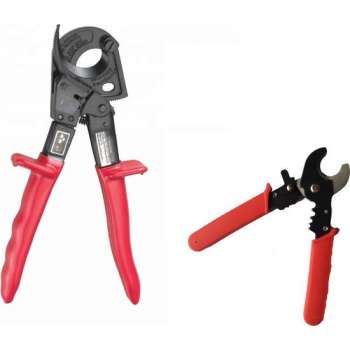 Tangenset Ratel Kabelschaar Tot 240mm² + Handige Kniptang Tot 35mm² -  Rateltang - Kabelkniptang