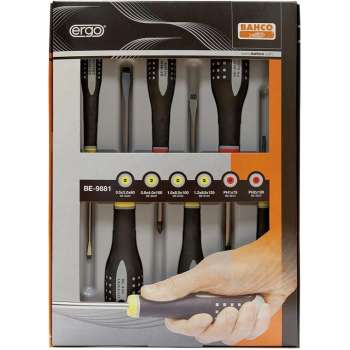Bahco BE 9881 Schroevendraaierset - 6 delig