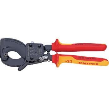 Knipex 95 36 250 Ratel-kabelsnijder Geschikt voor (striptechniek) Alu- en koperkabel, een- en meerdraads 32 mm 240 mm²