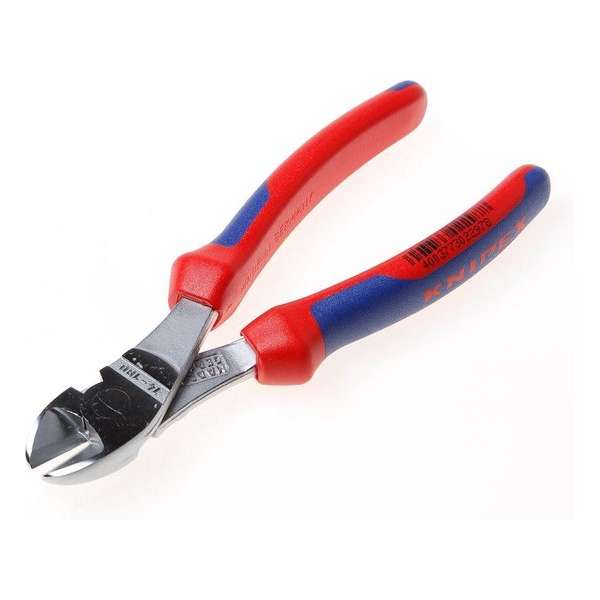Knipex Kracht-Zijsnijtang verchroomd comfort 180mm Knipex Kracht-Zijsnijtang verchroomd comfort 180mm