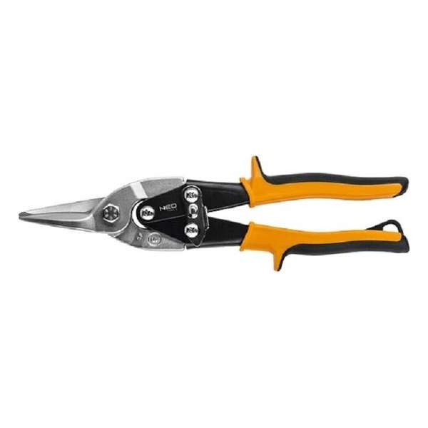 Neo Tools Blikschaar 250mm, Recht, 60-62hrc, Gepatenteerd, Din 6438 Neo Tools Blikschaar 250mm, Recht, 60-62hrc, Gepatenteerd, Din 6438