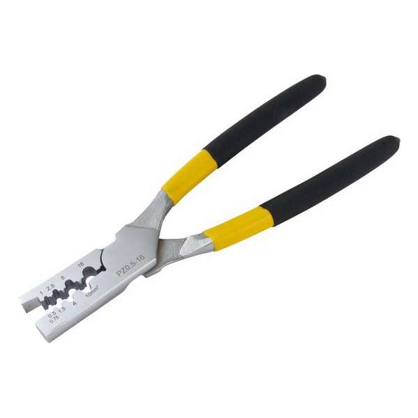 Krimptang voor kabelschoenen en adereindhulzen 0,5 - 16mm2 Krimptang voor kabelschoenen en adereindhulzen 0,5 - 16mm2