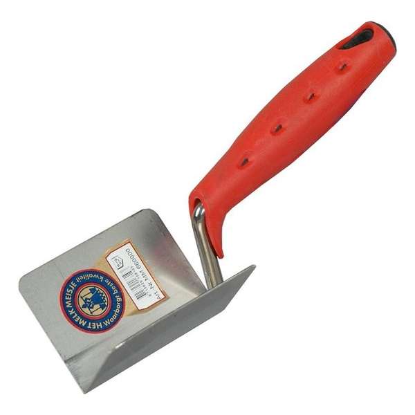 Hoektroffel binnen RVS 90gr 2K-softgrip Hoektroffel binnen RVS 90gr 2K-softgrip