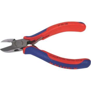 Knipex 77 02 130 Elektronica en fijnmechanica Zijkniptang Met facet 130 mm