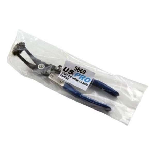 Slangklemtang met gebogen bek voor bandveerklemmen Slangklemtang met gebogen bek voor bandveerklemmen