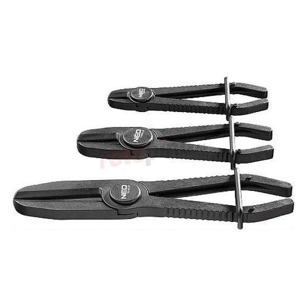 Klemtang Flexibele Leidingen - Kunststof Set van 3 - Zwart Neo-Tools 11-224 Klemtang Flexibele Leidingen - Kunststof Set van 3 - Zwart Neo-Tools 11-224