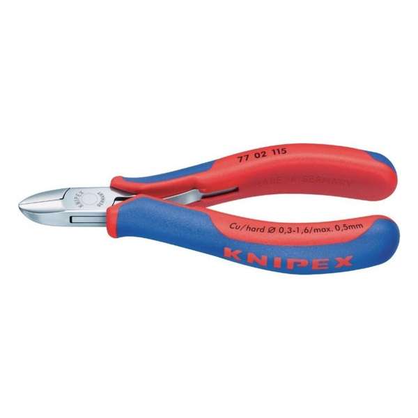 Knipex 77 02 115 Elektronica en fijnmechanica Zijkniptang Met facet 115 mm Knipex 77 02 115 Elektronica en fijnmechanica Zijkniptang Met facet 115 mm