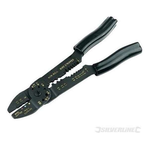 Silverline Krimp- en Striptang - 230 mm. Silverline Krimp- en Striptang - 230 mm.
