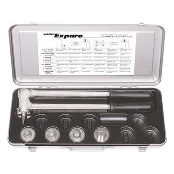 Buisexpander Exparo Cu set 12-15-18-22-28 Buisexpander Exparo Cu set 12-15-18-22-28