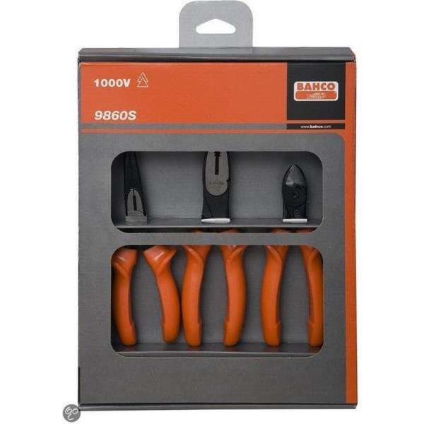 BAHCO geisoleerde Tangenset 1000V - 9860S BAHCO geisoleerde Tangenset 1000V - 9860S