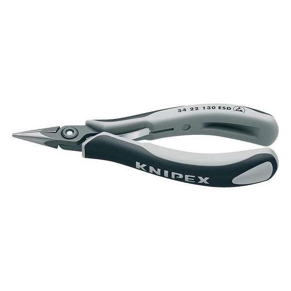 Knipex 34 22 130 ESD ESD Platte rondbektang Recht 135 mm Knipex 34 22 130 ESD ESD Platte rondbektang Recht 135 mm