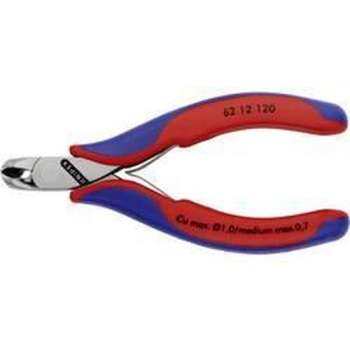 Knipex 62 12 120 Elektronica en fijnmechanica Schuine snijtang Zonder facet 120 mm