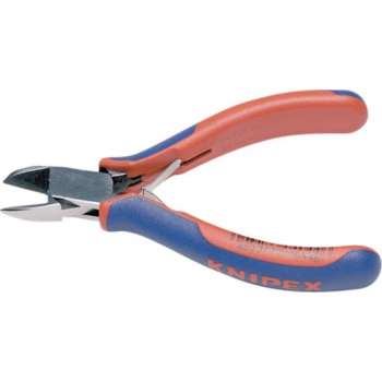Knipex 77 22 130 Elektronica en fijnmechanica Zijkniptang Met facet 130 mm